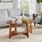 Alaterre Furniture Monterey 48"L Oval Mid-Century Modern Wood Coffee Table, Warm Chestnut ANMT1170 - alternate 10